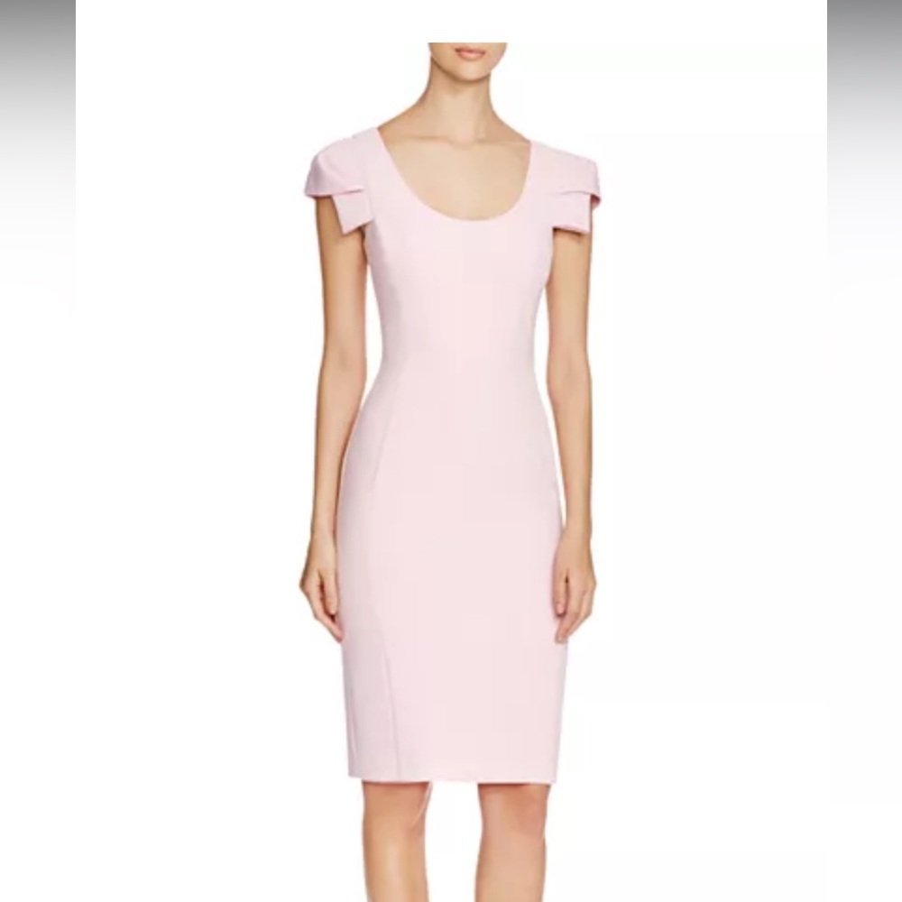 Black Halo Soft Pink Midi Dress